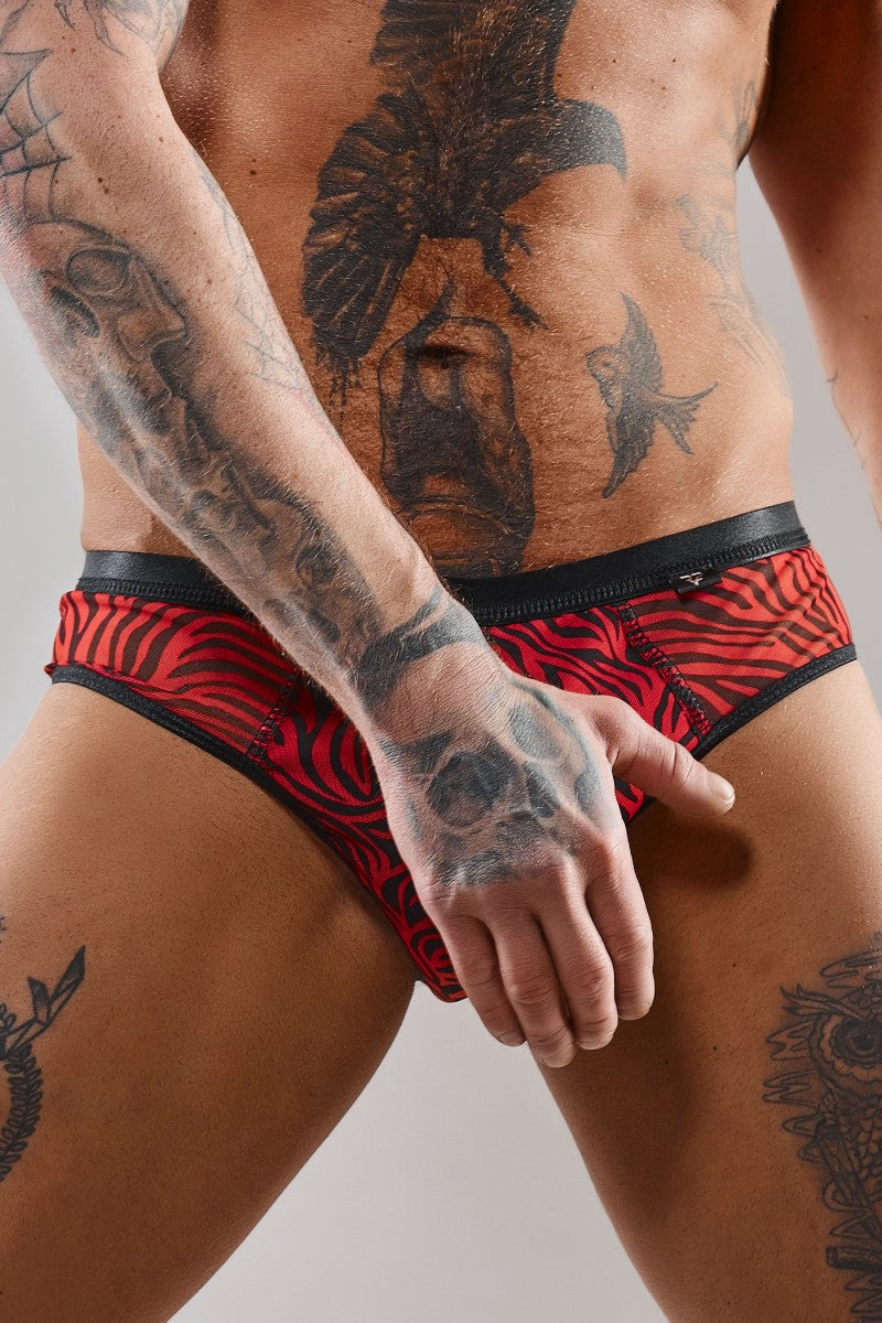 Netz-Slip REAndres001 schwarz/rot von RFP Razor’s Edge Kollektion Netz-Slip REAndres001 schwarz/rot von RFP Razor’s Edge Kollektion